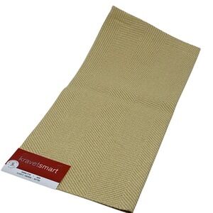 KravetSmart Classic Chevron‎ Butter Fabric Sample Remnant Crafts